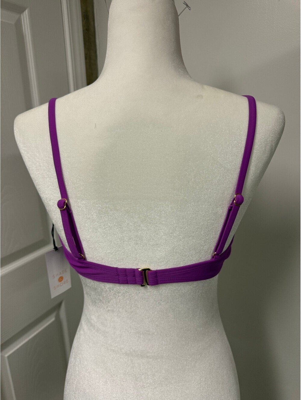 Shade & Shore Purple Adjustable Bra with Removable Pads Size Large